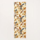 Elegant Eenvoudig Bloemmotief Yogamat (Achterkant)