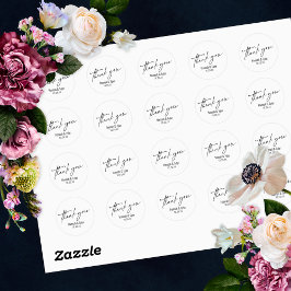 Elegant eenvoudig contemmodern handschrift Harteli Ronde Sticker