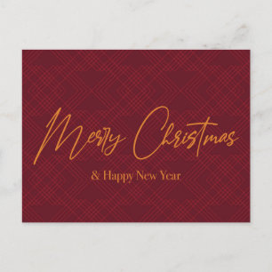 Elegant, eenvoudig, cool design van prettige kerst briefkaart