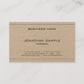 Elegant eenvoudig design, professionele luxe, mode visitekaartje (Achterkant)