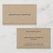 Elegant eenvoudig design, professionele luxe, mode visitekaartje (Voorkant / Achterkant)