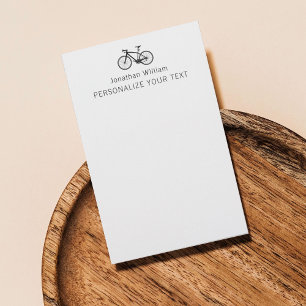 Elegant eenvoudig fietsrek voor persoonlijke artik briefpapier