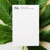 Elegant eenvoudig fietsrek voor persoonlijke artik briefpapier