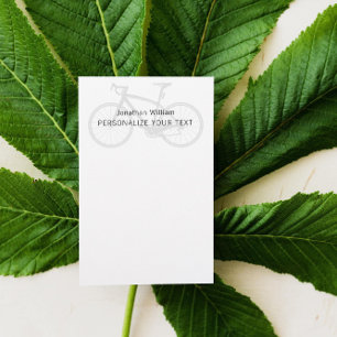 Elegant eenvoudig fietsrek voor persoonlijke artik briefpapier