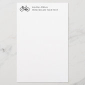 Elegant eenvoudig fietsrek voor persoonlijke artik briefpapier (Voorkant)