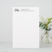 Elegant eenvoudig fietsrek voor persoonlijke artik briefpapier (Staand voorkant)