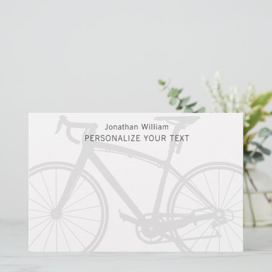 Elegant eenvoudig fietsrek voor persoonlijke artik briefpapier (Staand voorkant)