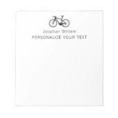Elegant eenvoudig fietsrek voor persoonlijke artik notitieblok (Voorkant)