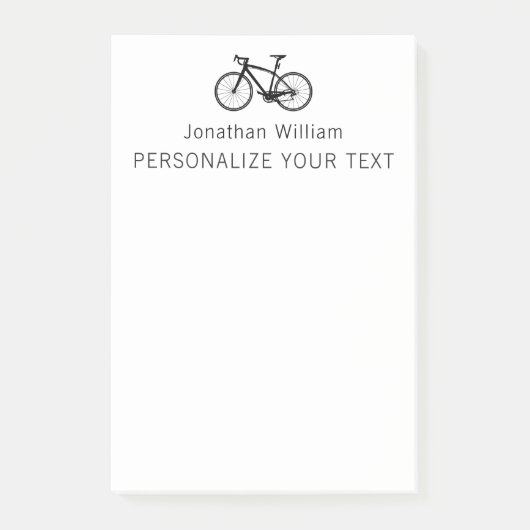 Elegant eenvoudig fietsrek voor persoonlijke artik post-it® notes (Voorkant)