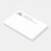 Elegant eenvoudig fietsrek voor persoonlijke artik post-it® notes (Schuin)