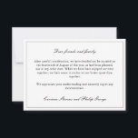 Elegant eenvoudig gebroken Verloving afgelast brui Kaart<br><div class="desc">Elegante en minimalistische bruiloft annulering aankondiging om uw gasten te informeren dat de bruiloft niet langer zal gebeuren met elegante zwarte lettertypen tegen een witte achtergrond. Gebroken verloving aankondiging in een eenvoudig,  elegant ontwerp.</div>