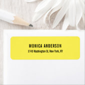 Elegant eenvoudig geel uniek origineel etiket (Insitu)