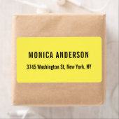 Elegant Eenvoudig Geel Uniek Origineel Professione Etiket (Insitu)