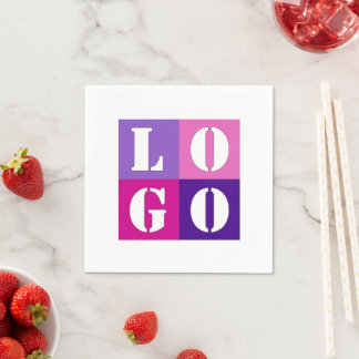 Elegant Eenvoudig Gepersonaliseerd Huwelijk Aangep Servet