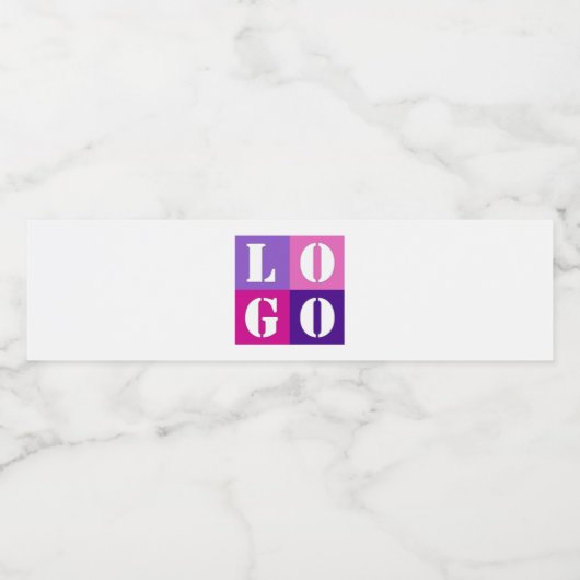 Elegant Eenvoudig Gepersonaliseerd Huwelijk Aangep Waterfles Etiket (Enkel label)