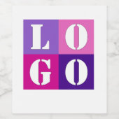 Elegant Eenvoudig Gepersonaliseerd Huwelijk Aangep Wijn Etiket (Enkel label)