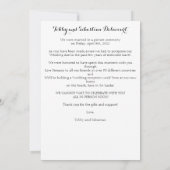 Elegant Eenvoudig, gewoon gehuwd bericht Kaart (Achterkant)