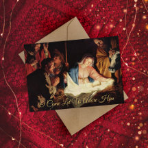 Elegant Eenvoudig Gold Nativiteit Religieuze Kerst