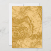 Elegant Eenvoudig Gouden 50ste Verjaardagsfeest Save The Date (Achterkant)