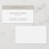 Elegant eenvoudig grafisch ontwerp Modern Plain Tr Visitekaartje (Voorkant / Achterkant)