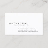 Elegant eenvoudig grafisch ontwerp Trendy Plain Visitekaartje (Voorkant)