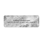 Elegant Eenvoudig Grijs Professioneel Modern Etiket (Voorkant)