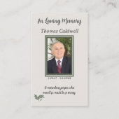 Elegant Eenvoudig In Liefdevolle Gebed Kaart Visitekaartje (Voorkant)