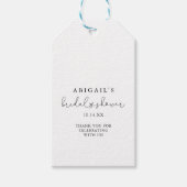 Elegant eenvoudig kalligrafie Vrijgezellenfeest Cadeaulabel (Voorkant)