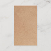 Elegant eenvoudig karton (gedrukt) Witte streep Visitekaartje (Achterkant)