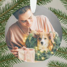 Elegant Eenvoudig Kerstfeest | Moderne minimale fo Ornament