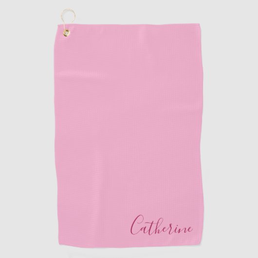 Elegant Eenvoudig Klasse Modern Monogram Meisjesac Golfhanddoek (Voorkant)