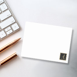 Elegant Eenvoudig Lijst Monogram Post-it® Notes