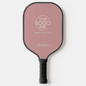 Elegant eenvoudig Logo stoffig Roos Persoonlijk Pickleball Paddle (Voorkant)