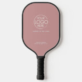 Elegant eenvoudig Logo stoffig Roos Persoonlijk Pickleball Paddle (Achterkant)