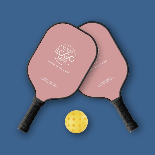Elegant eenvoudig Logo stoffig Roos Persoonlijk Pickleball Paddle