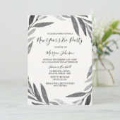 Elegant Eenvoudig Manuscript Nieuwe Jaren Eve Part Kaart (Staand voorkant)