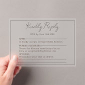 Elegant Eenvoudig Minimaal Script Vriendelijk Antw Acryl Uitnodigingen (Insitu (Draagbaar))