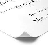 Elegant eenvoudig minimalistisch advies & huwelijk poster (Hoek)