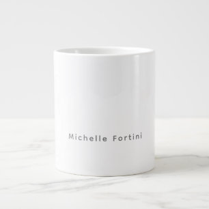 Elegant Eenvoudig Minimalistisch Grote Koffiekop