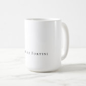 Elegant Eenvoudig Minimalistisch Koffiemok (Voorkant rechts)