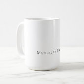 Elegant Eenvoudig Minimalistisch Koffiemok (Voorkant links)