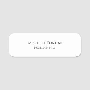 Elegant Eenvoudig Minimalistisch Naamplaatje
