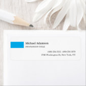 Elegant eenvoudig minimalistisch profiel etiket (Insitu)