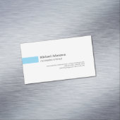 Elegant eenvoudig minimalistisch profiel magnetisch visitekaartje (Voorbeeld)
