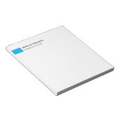 Elegant eenvoudig minimalistisch profiel notitieblok (Schuin)