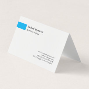 Elegant eenvoudig minimalistisch profiel visitekaartje