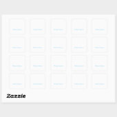 Elegant Eenvoudig Minimalistisch Vierkante Sticker (Vel)