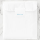 Elegant Eenvoudig Minimalistisch Vierkante Sticker (Tas)
