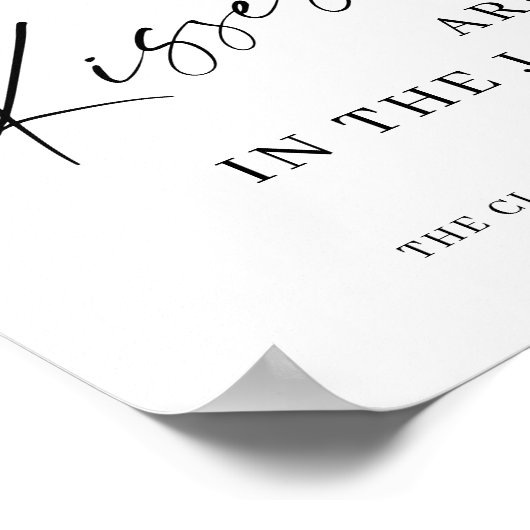 Elegant eenvoudig minimalistisch Vrijgezellenfeest Poster (Hoek)