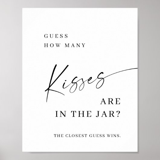 Elegant eenvoudig minimalistisch Vrijgezellenfeest Poster (Voorkant)